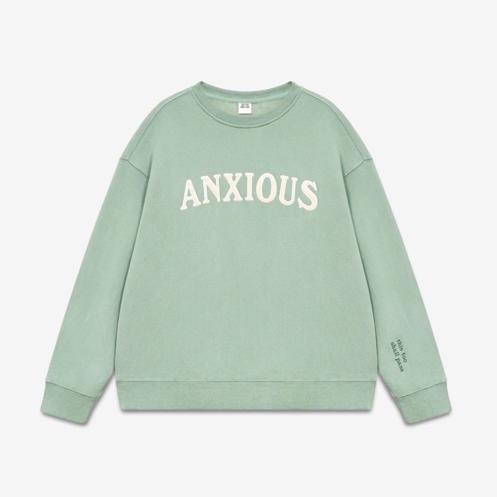 SEE THE WAY I SEE Anxious Crewneck SZ L